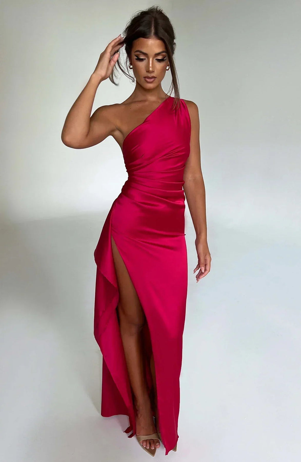 Pandora | Women's One Shoulder Evening Dress oaklynwear