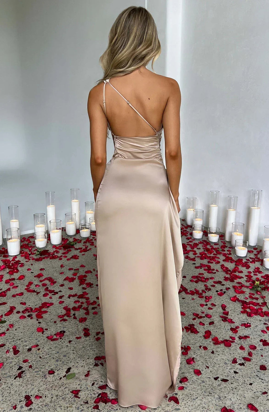 Pandora | Women's One Shoulder Evening Dress oaklynwear