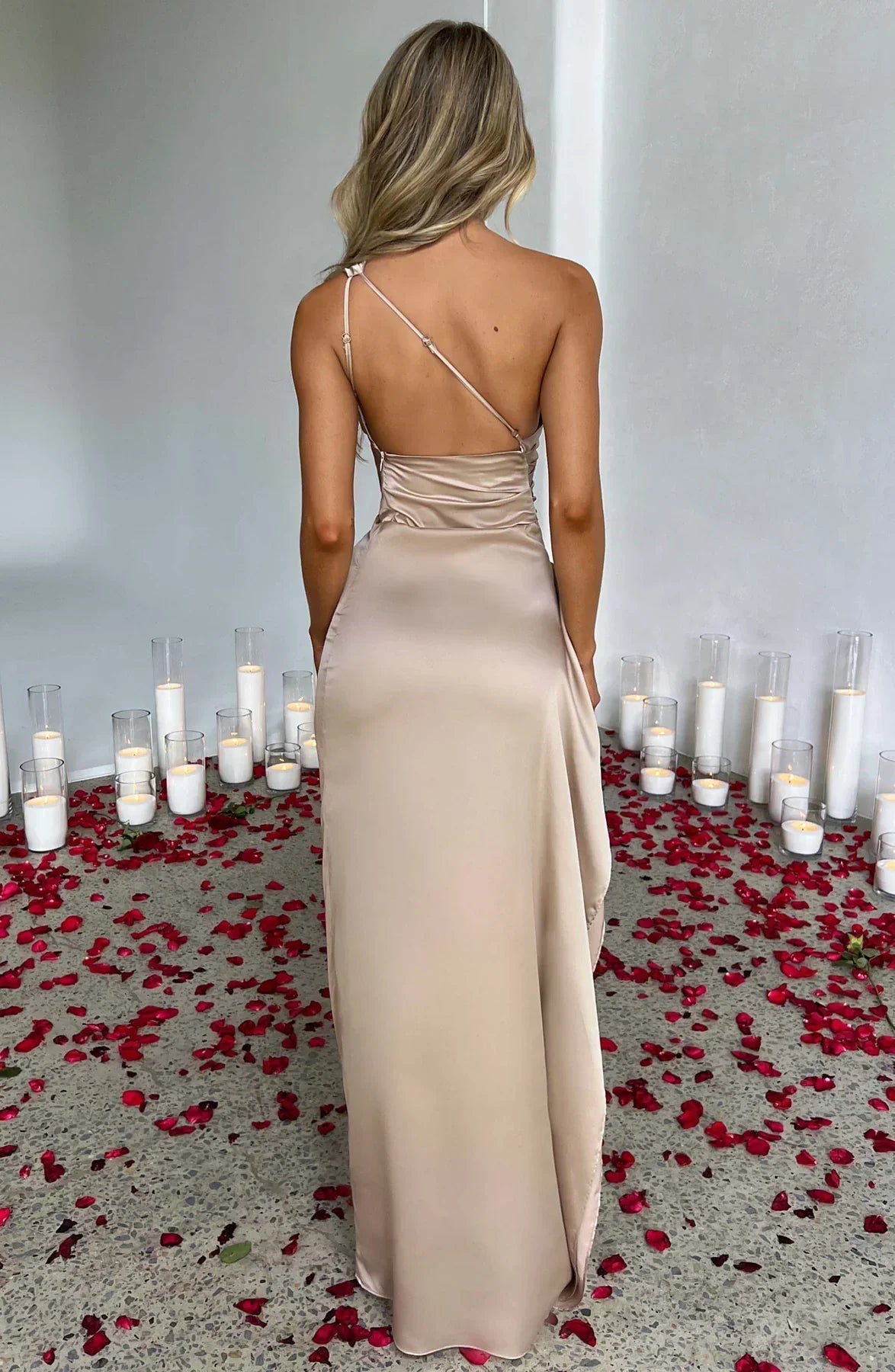 Pandora | Women's One Shoulder Evening Dress oaklynwear