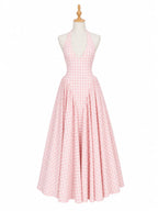 Women's Elegant French Style Pleated Maxi Dress – V-Neck Ruched... oaklynwear