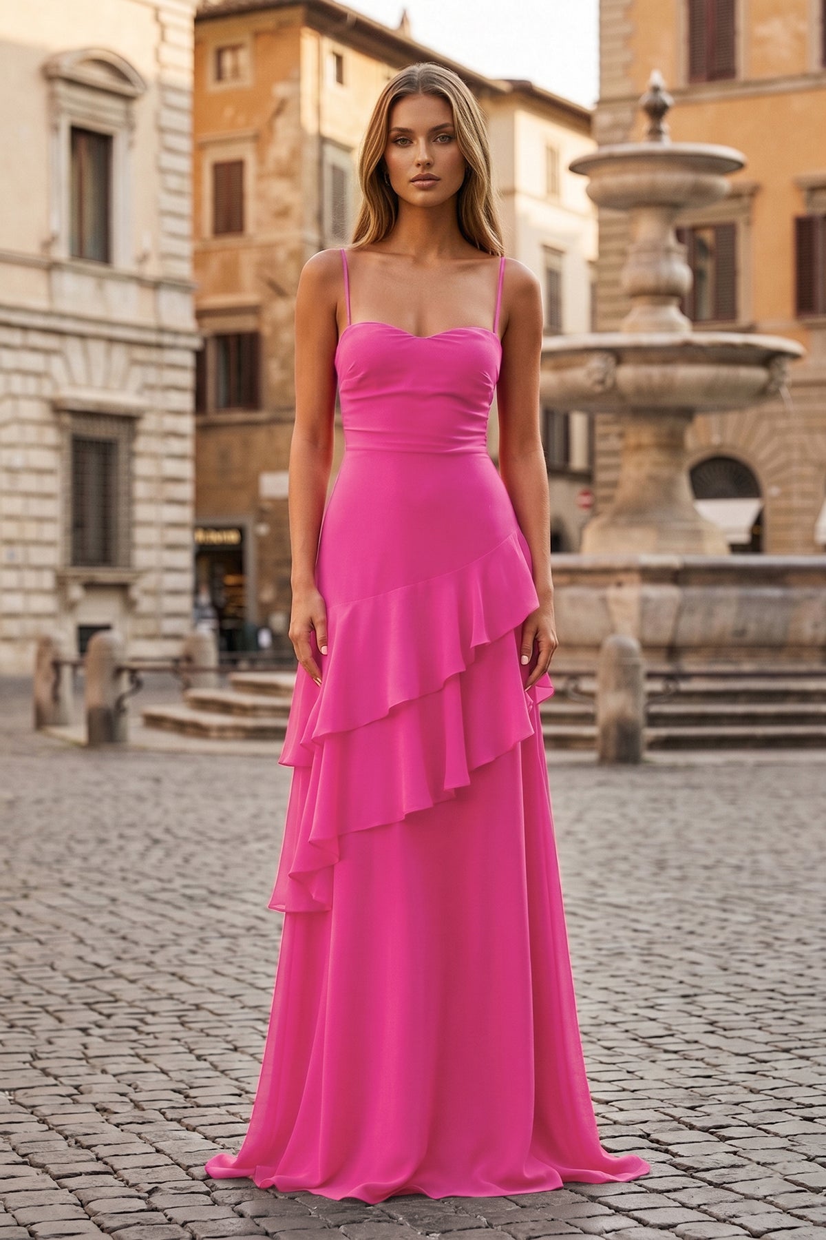 Posie | Women's Chiffon Prom Dress oaklynwear