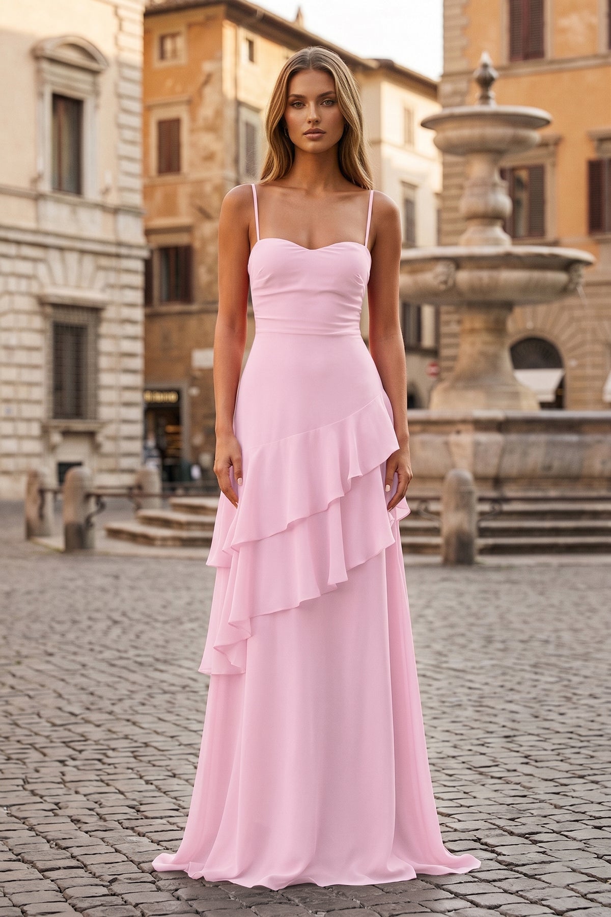 Posie | Women's Chiffon Prom Dress oaklynwear
