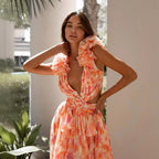 Riviera Floral Maxi Dress oaklynwear
