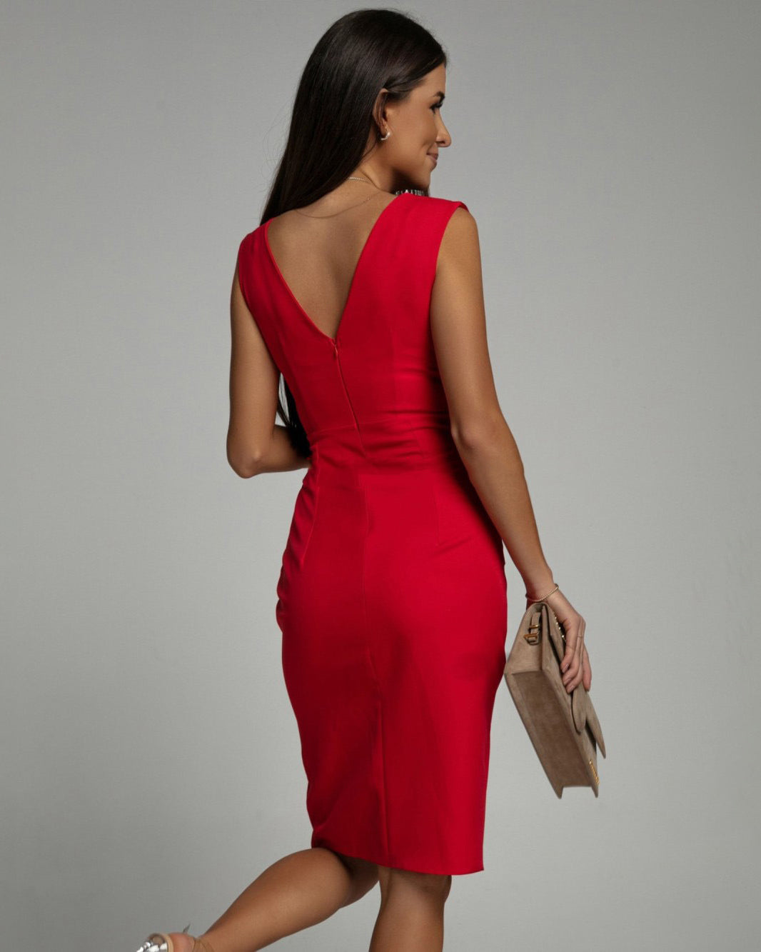 Rosalina | Women's Sleeveless V-Neck Bodycon Dress oaklynwear