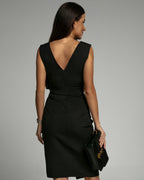 Rosalina | Women's Sleeveless V-Neck Bodycon Dress oaklynwear