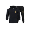 King and Queen matching tracksuit with crown letter print hoodie and joggers - view 6