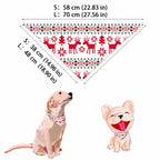 Matching family Christmas pajamas with red reindeer Fair Isle print and red ribbed cuffs - view 10