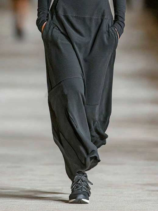 Half-zip long sleeve maxi dress with fitted bodice, side pockets and paneled skirt - view 7
