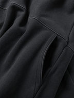 Half-zip long sleeve maxi dress with fitted bodice, side pockets and paneled skirt - view 9