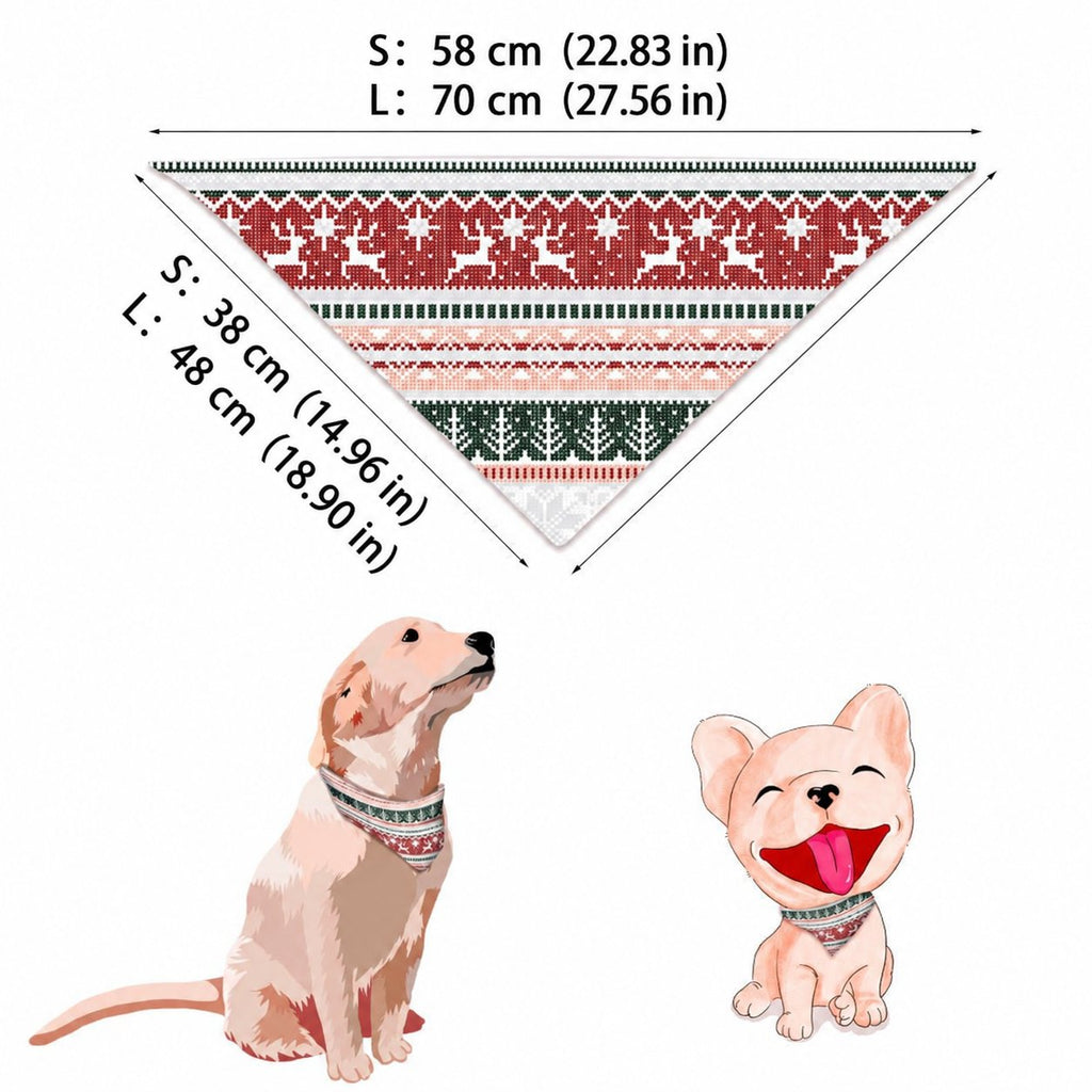 Matching family Christmas pajamas in red, green and gray Nordic reindeer and snowflake print with white cuffs - view 7