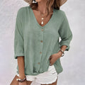 Giana | Relaxed Button-Up Blouse oaklynwear