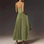 Verona Pleated Suspender Dress oaklynwear