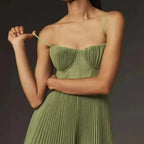 Verona Pleated Suspender Dress oaklynwear