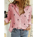 Women’s Linen Blouse – Lightweight Casual Button Up Shirt Loose Fit Summer Top oaklynwear