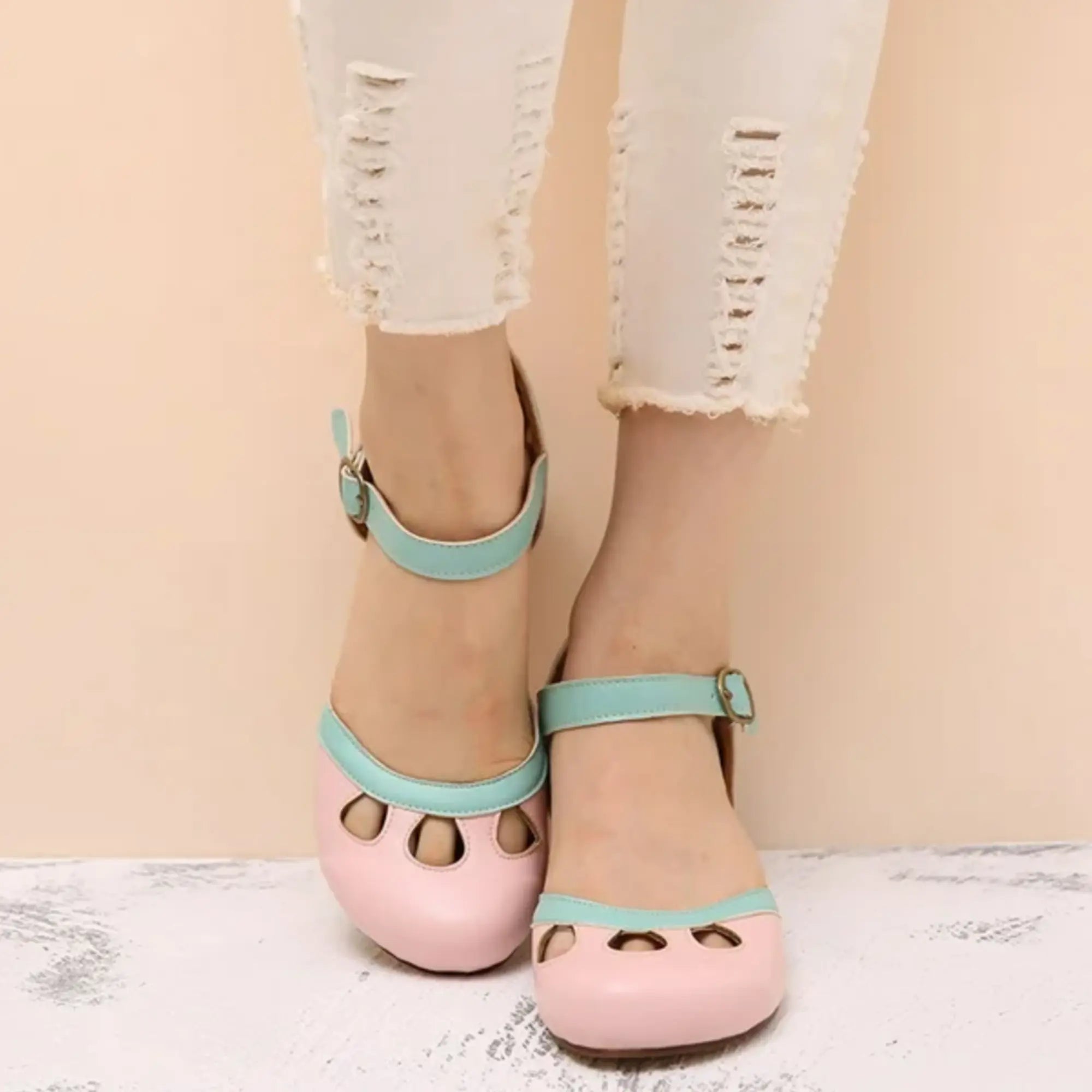 Nora | Comfortable Low-Heeled Sandals oaklynwear