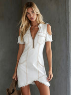 Stevie | Women's Denim Mini Dress oaklynwear